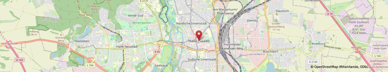 Maps Ansicht Halle (Saale)
