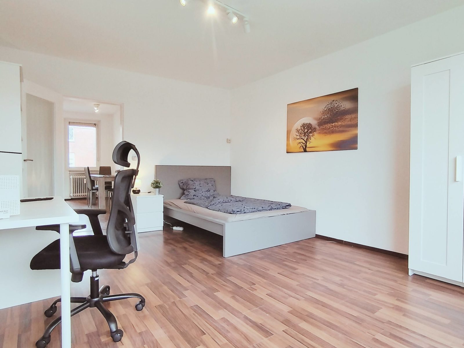 WG-Zimmer Wilhelmshaven Schlafraum