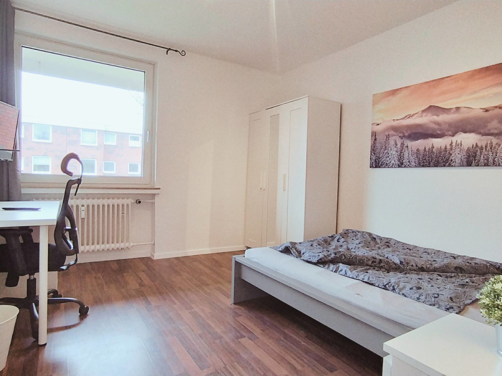 WG-Zimmer Wilhelmshaven Schlafraum