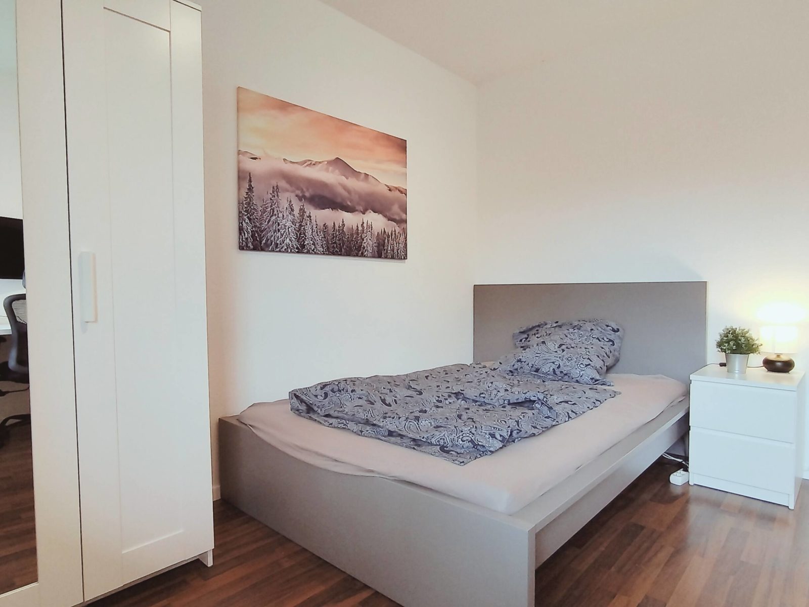 WG-Zimmer Wilhelmshaven Schlafraum